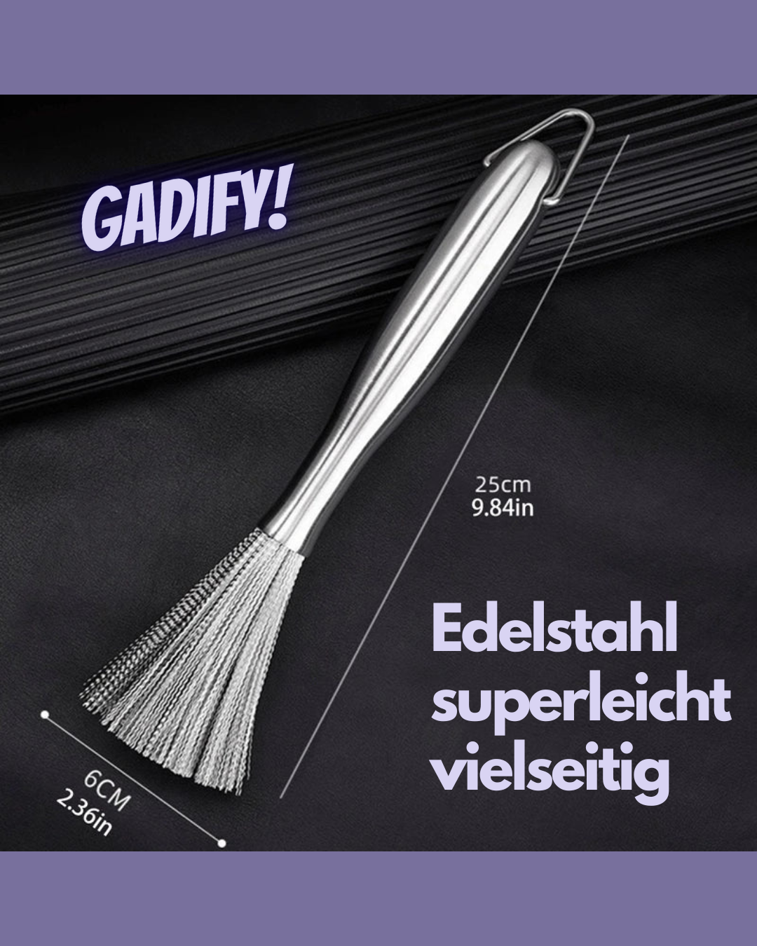 Gadify | Edelstahl Reinigungsbürste | Pfannen & Töpfe